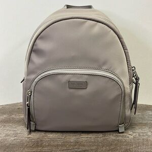 Kate Spade Dawn Medium Nylon Backpack Soft Taupe WKRU5913 NWT
